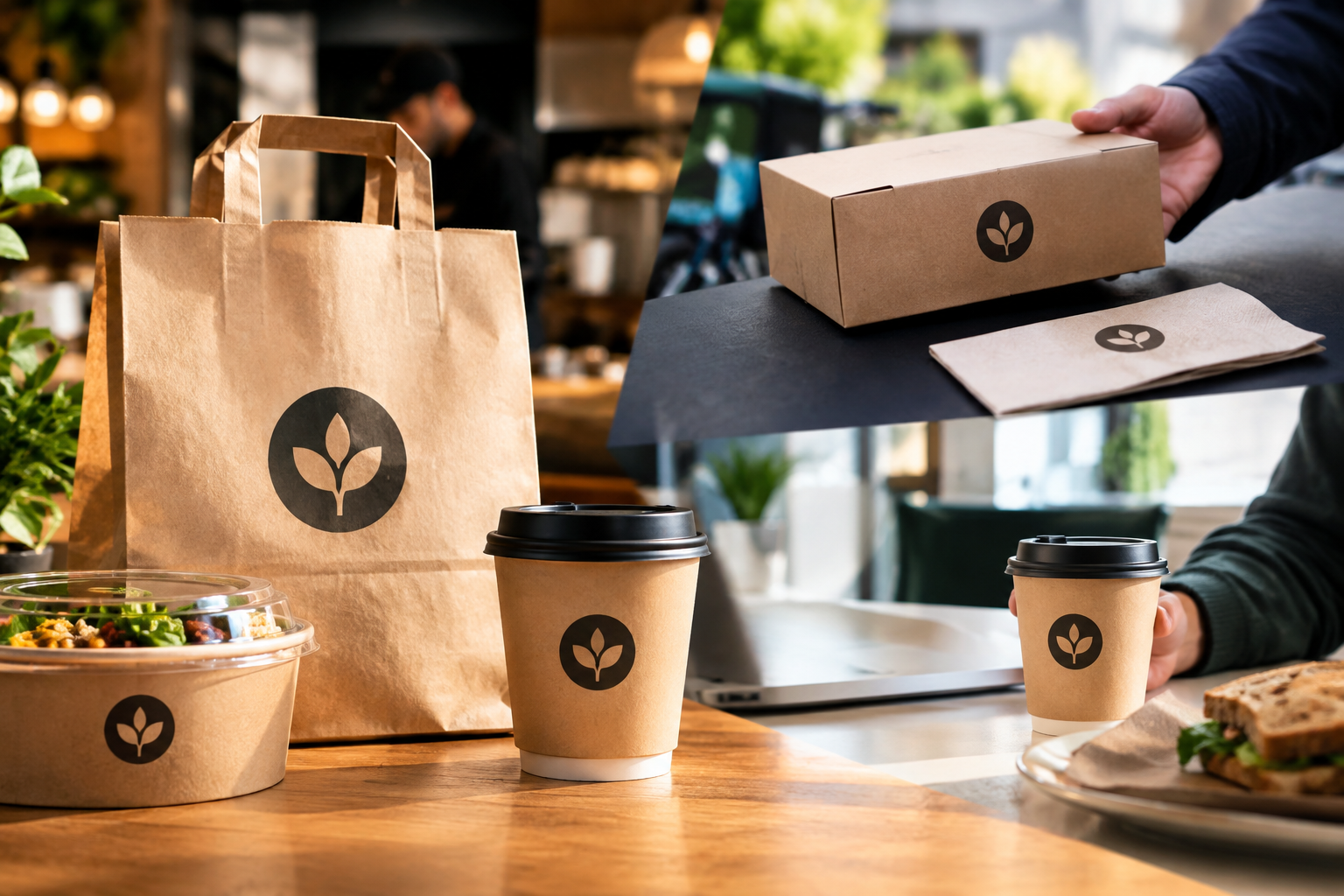 Verpakkingen met eigen logo voor een restaurant: wat het oplevert